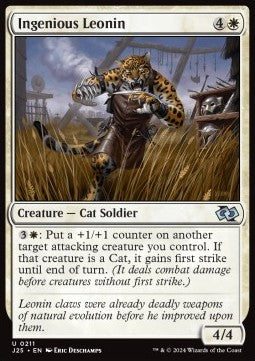 Ingenious Leonin⁣ - Foundations Jumpstart⁣ (Uncommon)⁣ [211]