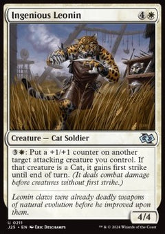 Ingenious Leonin⁣ - Foundations Jumpstart⁣ (Uncommon)⁣ [211]