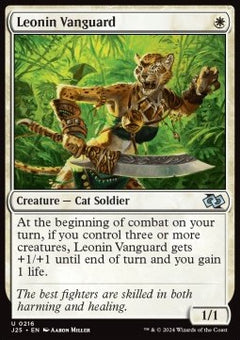 Leonin Vanguard⁣ - Foundations Jumpstart⁣ (Uncommon)⁣ [216]