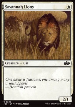 Savannah Lions - Foundations Jumpstart (Common) [J25-249]