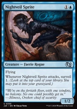 Nightveil Sprite - Foundations Jumpstart (Uncommon) [J25-335]