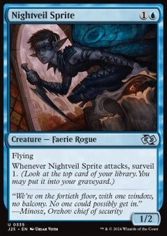 Nightveil Sprite - Foundations Jumpstart (Uncommon) [J25-335]