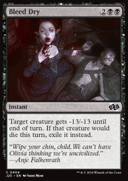 Bleed Dry - Foundations Jumpstart (Common) [J25-404]