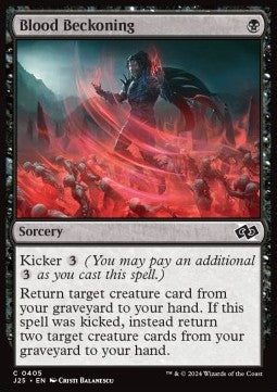 Blood Beckoning - Foundations Jumpstart (Common) [J25-405]