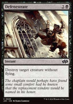 Defenestrate - Foundations Jumpstart (Common) [J25-420]