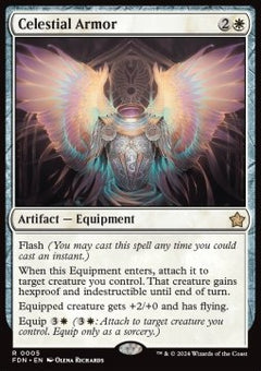 Celestial Armor⁣ - Magic: The Gathering Foundations⁣ (Rare)⁣ [5]