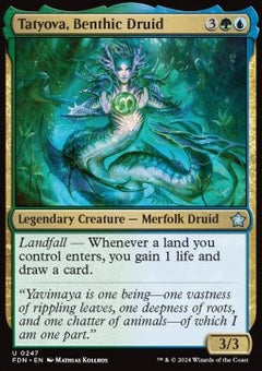 Tatyova, Benthic Druid⁣ - Magic: The Gathering Foundations⁣ (Uncommon)⁣ [247]