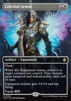 Celestial Armor (V.1)⁣ - Magic: The Gathering Foundations: Extras⁣ (Rare)⁣ [295]