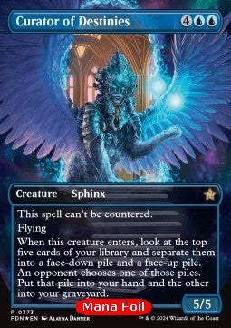 Curator of Destinies (V.2) - Magic: The Gathering Foundations: Extras (Rare) [XFDN-373]