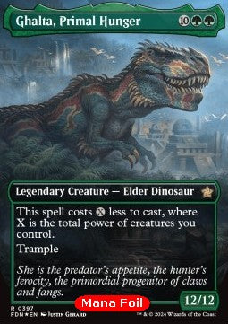 Ghalta, Primal Hunger (V.2)⁣ - Magic: The Gathering Foundations: Extras⁣ (Rare)⁣ [397]