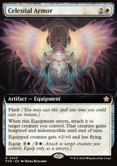 Celestial Armor (V.3)⁣ - Magic: The Gathering Foundations: Extras⁣ (Rare)⁣ [443]