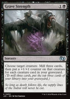 Grave Strength - Foundations Jumpstart (Uncommon) [J25-450]