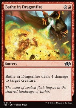 Bathe in Dragonfire - Foundations Jumpstart (Common) [J25-519]
