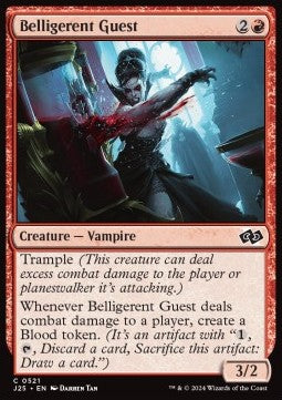 Belligerent Guest - Foundations Jumpstart (Common) [J25-521]