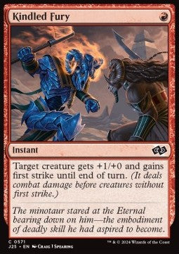 Kindled Fury - Foundations Jumpstart (Common) [J25-571]