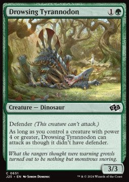 Drowsing Tyrannodon - Foundations Jumpstart (Common) [J25-651]