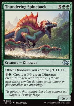 Thundering Spineback - Foundations Jumpstart (Uncommon) [J25-726]