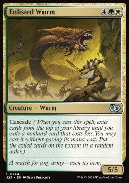 Enlisted Wurm - Foundations Jumpstart (Uncommon) [J25-744]