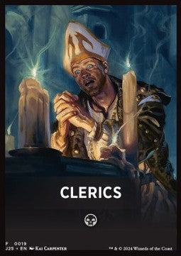 Jumpstart Pack Summary Card: Clerics - Foundations Jumpstart (Tip Card) [J25-F19]