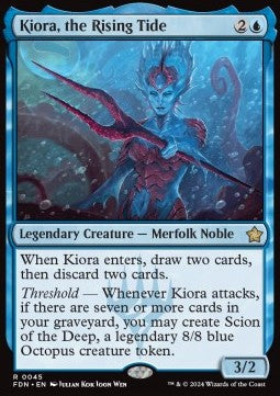 Kiora, the Rising Tide⁣ - Magic: The Gathering Foundations⁣ (Rare)⁣ [45]