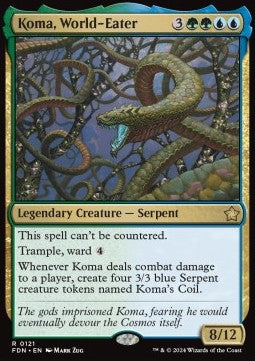 Koma, World-Eater⁣ - Magic: The Gathering Foundations⁣ (Rare)⁣ [121]