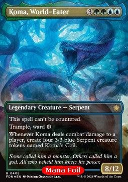 Koma, World-Eater (V.2)⁣ - Magic: The Gathering Foundations: Extras⁣ (Rare)⁣ [408]