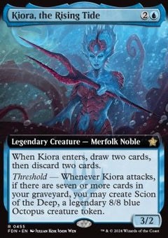 Kiora, the Rising Tide (V.3)⁣ - Magic: The Gathering Foundations: Extras⁣ (Rare)⁣ [455]