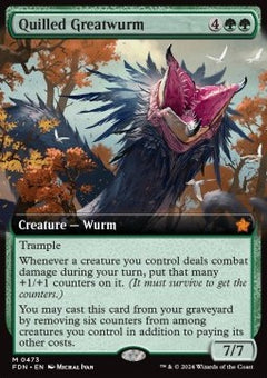 Quilled Greatwurm (V.3)⁣ - Magic: The Gathering Foundations: Extras⁣ (Mythic)⁣ [473]