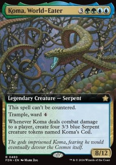 Koma, World-Eater (V.3)⁣ - Magic: The Gathering Foundations: Extras⁣ (Rare)⁣ [480]