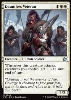 Dauntless Veteran⁣ - Magic: The Gathering Foundations⁣ (Uncommon)⁣ [8]
