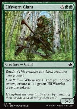 Elfsworn Giant⁣ - Magic: The Gathering Foundations⁣ (Common)⁣ [103]