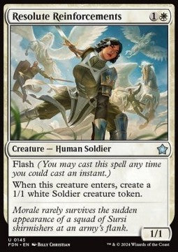Resolute Reinforcements⁣ - Magic: The Gathering Foundations⁣ (Uncommon)⁣ [145]