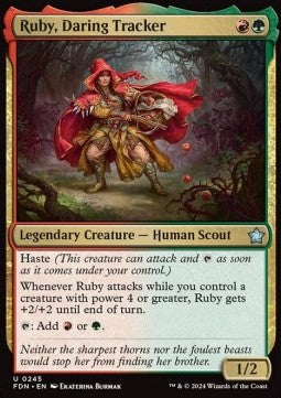 Ruby, Daring Tracker⁣ - Magic: The Gathering Foundations⁣ (Uncommon)⁣ [245]