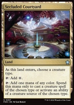Secluded Courtyard⁣ - Magic: The Gathering Foundations⁣ (Uncommon)⁣ [267]