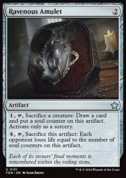 Ravenous Amulet⁣ - Magic: The Gathering Foundations⁣ (Uncommon)⁣ [131]