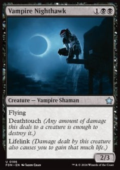 Vampire Nighthawk⁣ - Magic: The Gathering Foundations⁣ (Uncommon)⁣ [186]