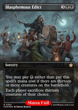 Blasphemous Edict (V.2)⁣ - Magic: The Gathering Foundations: Extras⁣ (Rare)⁣ [382]