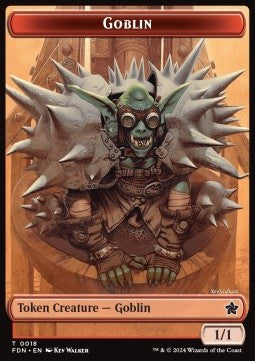 Goblin Token (R 1/1) // Insect Token (BG 1/1 Flying)⁣ - Magic: The Gathering Foundations: Tokens⁣ (Token)⁣ [T 18/21]