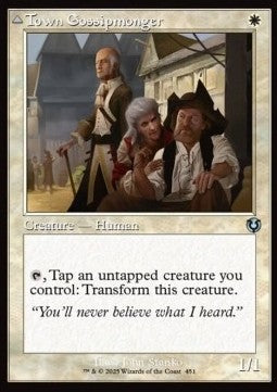 Town Gossipmonger / Incited Rabble⁣ - Innistrad Remastered: Extras⁣ (Uncommon)⁣ [451]