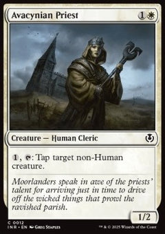 Avacynian Priest⁣ - Innistrad Remastered⁣ (Common)⁣ [12]