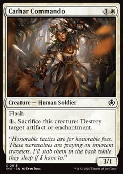 Cathar Commando⁣ - Innistrad Remastered⁣ (Common)⁣ [15]