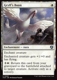 Gryff's Boon⁣ - Innistrad Remastered⁣ (Uncommon)⁣ [25]