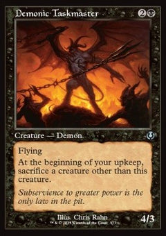 Demonic Taskmaster⁣ - Innistrad Remastered: Extras⁣ (Uncommon)⁣ [377]