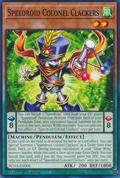 Speedroid Colonel Clackers⁣ - Supreme Darkness⁣ (Common)⁣ [006]
