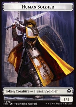 Human Soldier Token (W 1/1) // Clue Token⁣ - Innistrad Remastered: Tokens⁣ (Token)⁣ [T 3/22]
