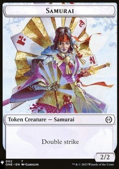 Samurai Token (W 2/2 Double Strike) // Clue Token⁣ - Secret Lair Commander Deck: 20 Ways to Win⁣ (Token)⁣ [T 2/40]