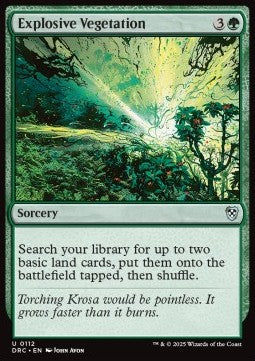 Explosive Vegetation⁣ - Commander: Aetherdrift⁣ (Uncommon)⁣ [112]