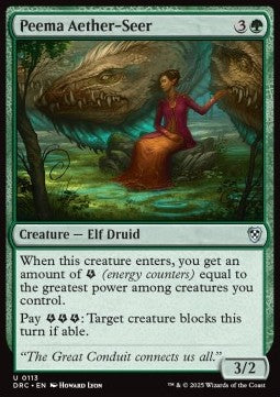 Peema Aether-Seer⁣ - Commander: Aetherdrift⁣ (Uncommon)⁣ [113]
