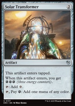 Solar Transformer⁣ - Commander: Aetherdrift⁣ (Uncommon)⁣ [137]