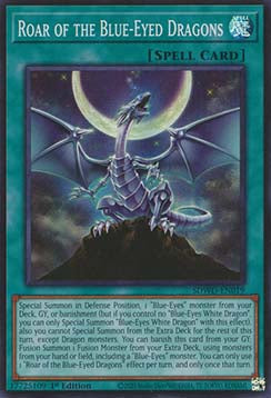 Roar of the Blue-Eyed Dragons⁣ - Structure Deck: Blue-Eyes White Destiny⁣ (Super Rare)⁣ [019]